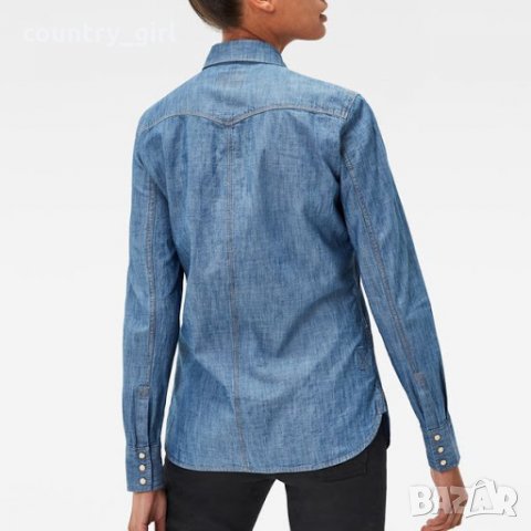 g-star tacoma straight shirt wmn - страхотна дамска риза КАТО НОВА, снимка 2 - Ризи - 28005317