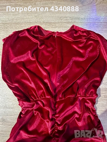 Дамска кадифена рокля, снимка 5 - Рокли - 52860541