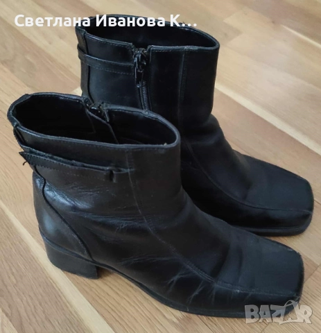 Черни дамски боти, снимка 2 - Дамски боти - 51944813