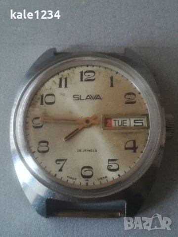 Часовник SLAVA 26j. Made in USSR. Механичен механизъм. Мъжки. СЛАВА. СССР. Vintage watch , снимка 2 - Мъжки - 39575157