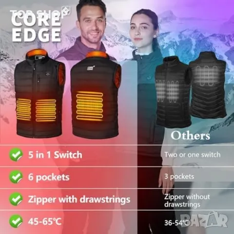 Нова Жилетка с отопление 5 в 1 / 6 джоба  Мъже Жени Подарък, снимка 8 - Дънки - 49202897