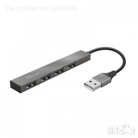 USB хъб, TRUST Halyx 4-Port Mini USB Hub, снимка 1