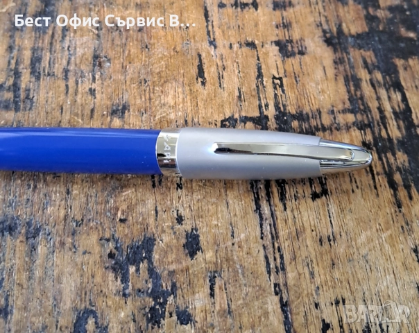 химикалка Сапи Sapi сребро със синьо Италия в кутия, снимка 6 - Ученически пособия, канцеларски материали - 52472339