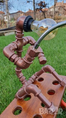 Бутикова настолна лампа - Рибар, снимка 4 - Настолни лампи - 35142060