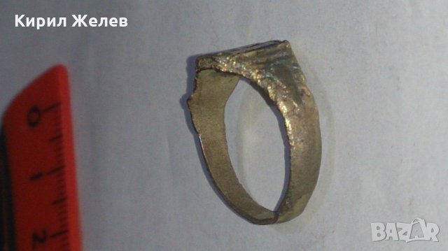 Старинен пръстен сачан орнаментиран - 73461, снимка 3 - Антикварни и старинни предмети - 29003400