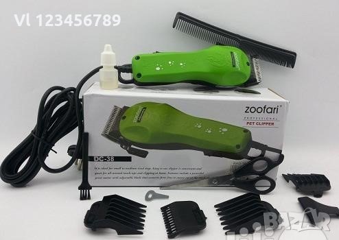 Машинка за подстригване на домашни любимци Zoofari Pet Clipper, 4 приставки, Зелен, снимка 2 - За кучета - 34685326