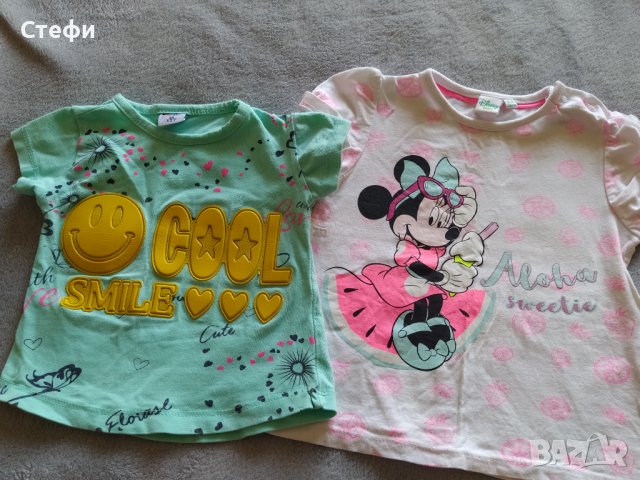 Бебешки тениски размер 86, снимка 1 - Бебешки блузки - 36908696