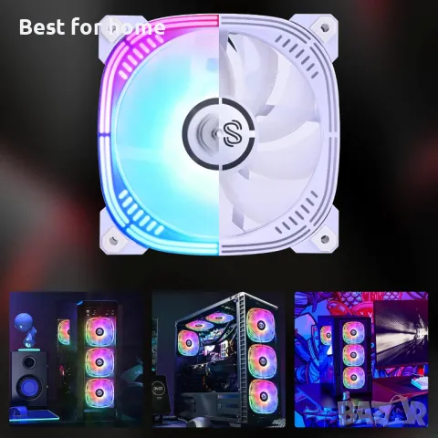 DS адресируеми RGB 120MM LED вентилатори с контролер, снимка 6 - Други - 49230781