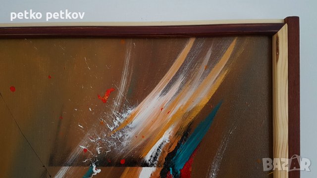 Абстрактна картина Lone, снимка 5 - Картини - 40109443