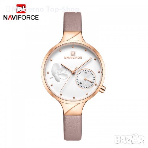Дамски часовник NAVIFORCE Feminino Brown/Gold 5001L RGWPG., снимка 4 - Дамски - 34752618