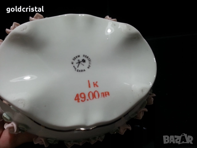 стар български порцелан кутия за бижута , снимка 4 - Антикварни и старинни предмети - 51628881