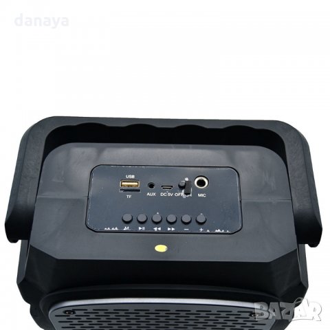 Блутут тонколона с вход за микрофон Bluetooth speaker USB FM SD AUX LED, снимка 7 - Тонколони - 26274950