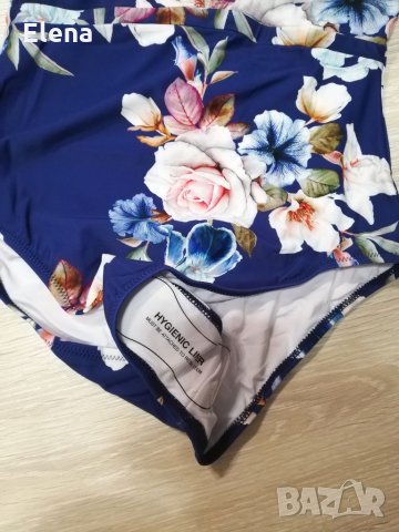 Цял син бански костюм на цветя, снимка 6 - Бански костюми - 33050279