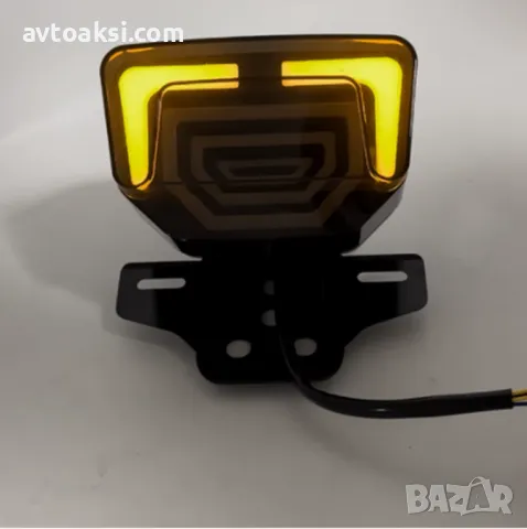 LED Стоп за мотор с вградени мигачи и стойка за номер-19345, снимка 6 - Аксесоари и консумативи - 49607978