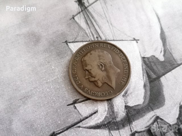 Монета - Великобритания - 1 пени | 1912г., снимка 2 - Нумизматика и бонистика - 28327572