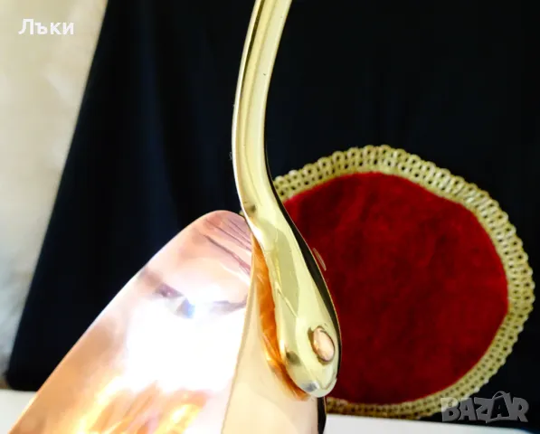 Меден тиган,чиста червена мед 750 гр. , снимка 3 - Антикварни и старинни предмети - 50380253