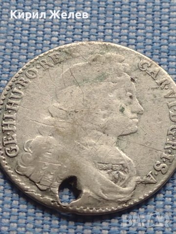 Сребърна монета 6 кройцера 1737г. Карл шести Хал Свещена Римска Империя 13609, снимка 5 - Нумизматика и бонистика - 42968283