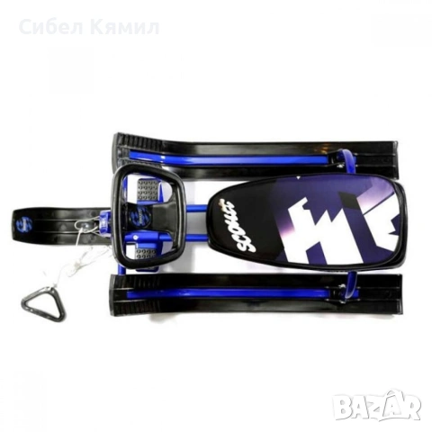 Зимна шейна с кормило, предни и задни ски и метална спирачка Mustang, снимка 4 - Други - 53044307