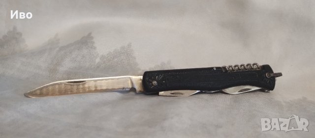 Многофункционален руски сгъваем джобен нож Ворсма Дубок  произведен 1980 г. в СССР , снимка 5 - Ножове - 43597710