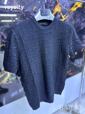 Dolce & Gabbana Мъжка Нова Тениска Реални Снимки 