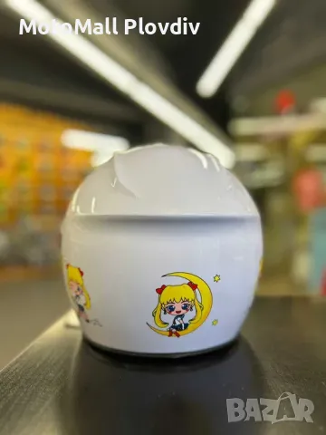 Ново! Детска скутерска каска различни разцветки с визьор добра изработка , снимка 3 - Аксесоари и консумативи - 48719782