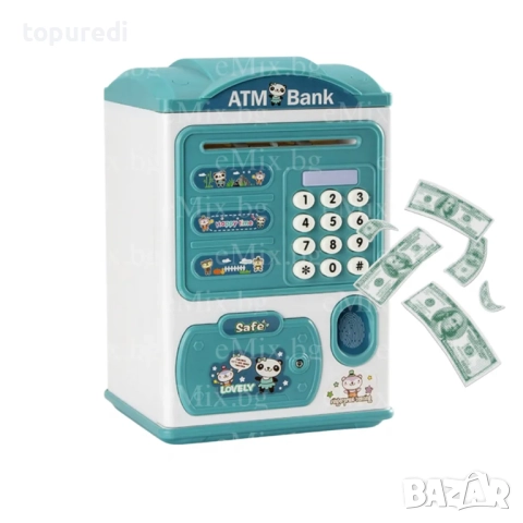 ДЕТСКА КАСИЧКА БАНКОМАТ С ПАРОЛА, снимка 8 - Други - 52401389