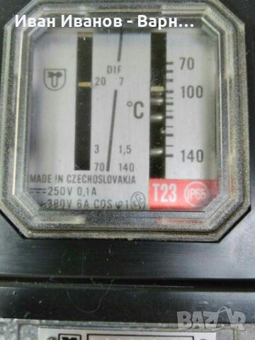 Чешки Термостат 70 - 140 градуса . DIF: 3-20гр. ; 6 ампера /380V;IP65 Чехия, снимка 3 - Други машини и части - 32347995