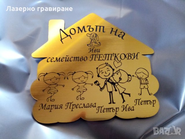 Нов модел семейна табела за врата, снимка 3 - Декорация за дома - 27242812