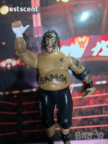 Екшън фигура WWE jakks 2005 Umaga Ruthless Aggression Basic Series Умага Самоа Samoa, снимка 10 - Колекции - 48361466