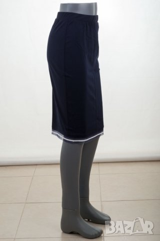 Комплект от пола и блуза в тъмносиньо марка La Aurora, снимка 7 - Костюми - 32397924