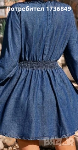 Дънкова рокля, снимка 2 - Рокли - 53414680