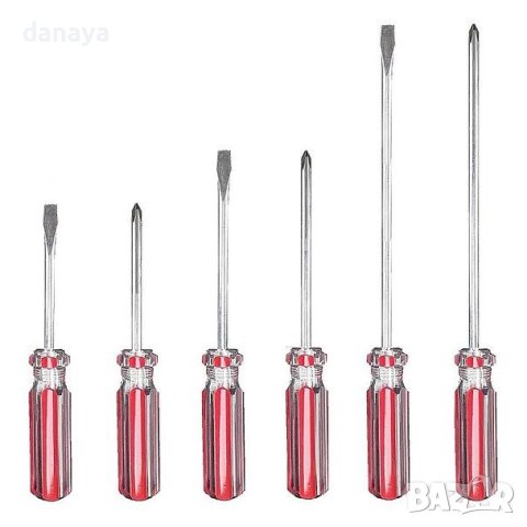 869 Комплект отвертки с поставка за стена кръстати отвертки прави отвертки, снимка 5 - Отвертки - 40745246