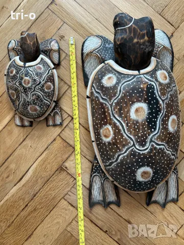 Дървени декорации Костенурки пепелник, снимка 6 - Декорация за дома - 48972362