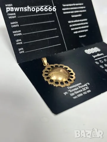 Златна висулка 14К, снимка 3 - Колиета, медальони, синджири - 48678385