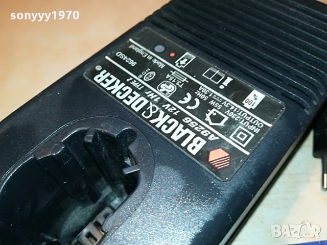 black & decker a9256 1hr 12v charger 2606211850, снимка 6 - Други инструменти - 33340302