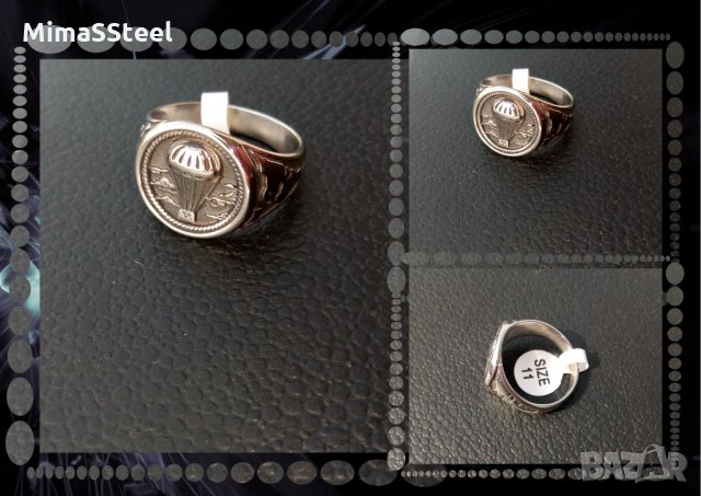 Unisex стоманен пръстен Stainless Steel 316L, снимка 14 - Пръстени - 28358837