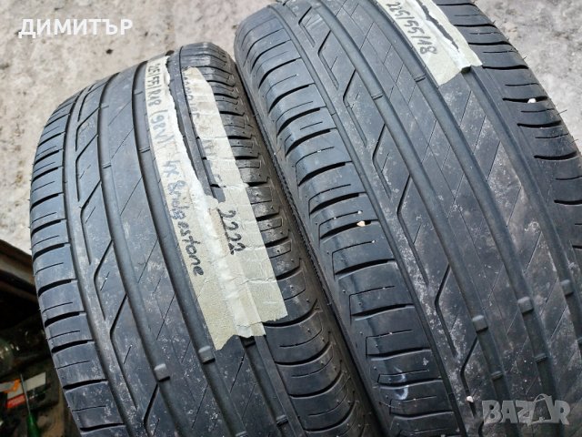 2 бр Летни Гуми Bridgestone 225 55 18 dot 4517, снимка 2 - Гуми и джанти - 37634649