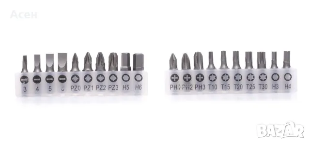 TAGRED комплект от 34 елемента, отвертки, винтоверти, битове, изработени от CrV стомана, снимка 4 - Отвертки - 47660016