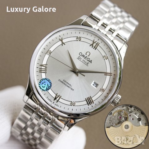 Мъжки часовник OMEGA De Ville Rhodium с автоматичен механизъм, снимка 3 - Мъжки - 38372559