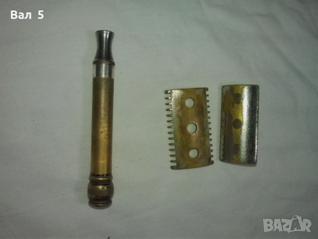 Стара метална самобръсначка Жилет , Gillette , с кутия и ножчета, снимка 3 - Антикварни и старинни предмети - 52157244