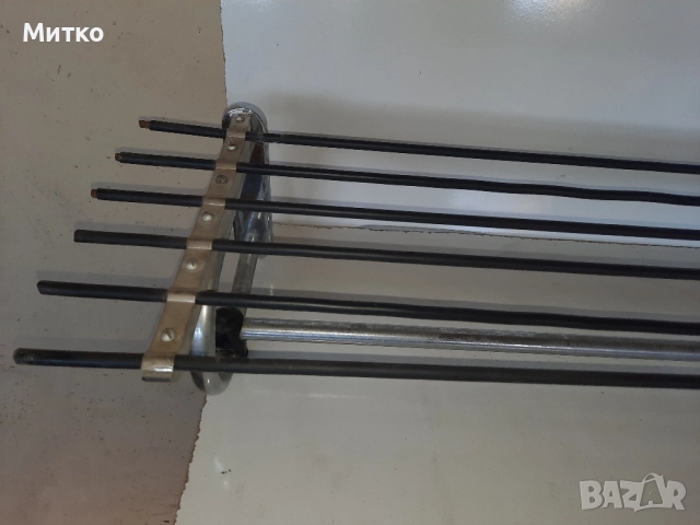 Ретро метална тръбна закачалка за стена или портманто, снимка 4 - Закачалки - 51651932