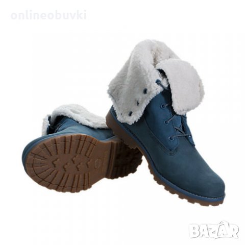 Ликвидация!!!Детски зимни боти Timberland Shearling Сини, снимка 5 - Детски боти и ботуши - 27069990