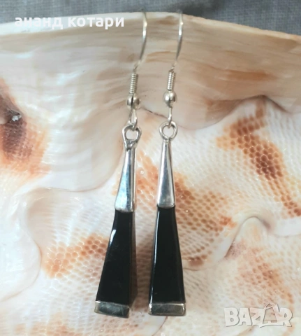 Висящи обеци от Тибет-естествени камъни-различни форми, снимка 11 - Обеци - 53226242