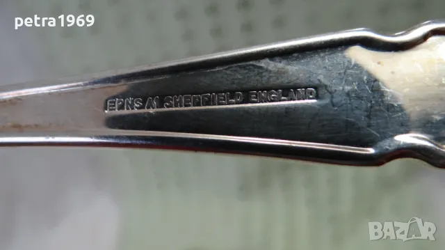 Английски посребрени немалки лъжици, снимка 5 - Прибори за хранене, готвене и сервиране - 49446171