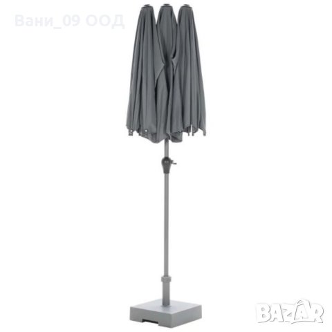 400см! ДВОЕН градински чадър, снимка 5 - Градински мебели, декорация  - 40761626