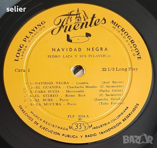NAVIDAD NEGRA- PEDRO LAZA Y SUS PELAYEROS Издание 1960г Скъпа и рядка плоча,с този лейбъл има само 2, снимка 5 - Грамофонни плочи - 40543252