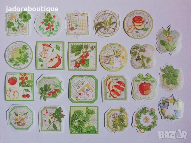 Скрапбук стикери за декорация планер 23 бр /комплект - различни видове, снимка 6 - Други - 38248929