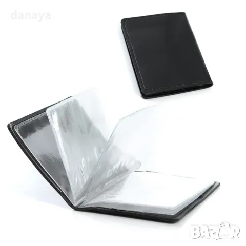 5918 Кожен визитник калъф за документи картодържач, 16 страници, снимка 2 - Портфейли, портмонета - 50414265