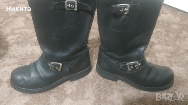 САТ-ботуши от естествена кожа 40 номер, снимка 2 - Мъжки ботуши - 39162827