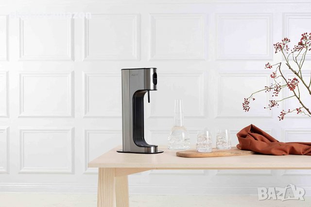 Машина за газирана вода - Aqvia Exclusive Water Carbonator with Polished Stainless Steel Housing Inc, снимка 3 - Домашни напитки - 38663462